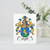 Graff Family Crest Briefkaart (Staand voorkant)