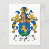 Graff Family Crest Briefkaart (Voorkant)