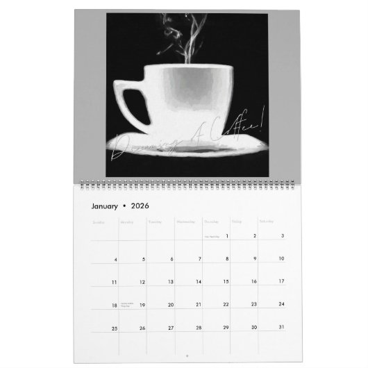 Graffi*t-shirt Studios Coffee Lover's Dream Calend Kalender (Jan 2026)