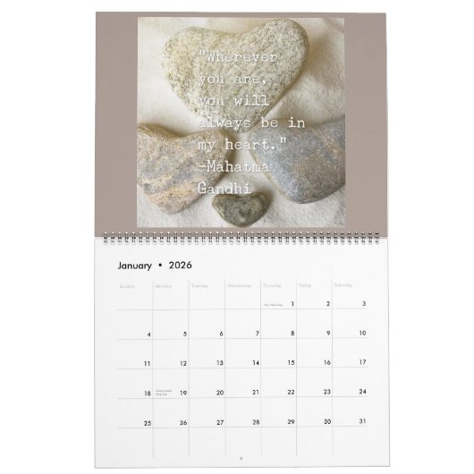 Graffi*t-shirt Studios Love Rocks Calendar Kalender (Jan 2026)