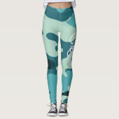 GRAFFIT DRIPPING PAINT LEGGINGS (Voorkant)
