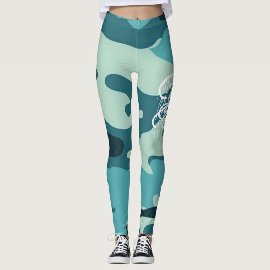 GRAFFIT DRIPPING PAINT LEGGINGS (Voorkant)