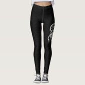 GRAFFIT DRIPPING PAINT LEGGINGS (Voorkant)