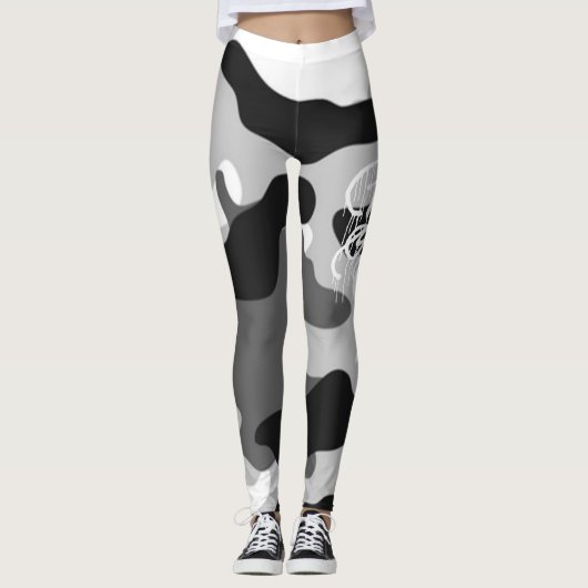 GRAFFIT DRIPPING PAINT LEGGINGS (Voorkant)
