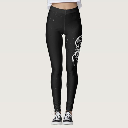GRAFFIT DRIPPING PAINT LEGGINGS (Voorkant)