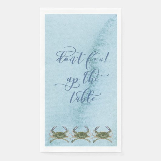 Graffitee Studios kust humor diner servet (Voorkant)