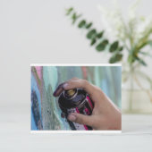 Graffiti 002 briefkaart (Staand voorkant)