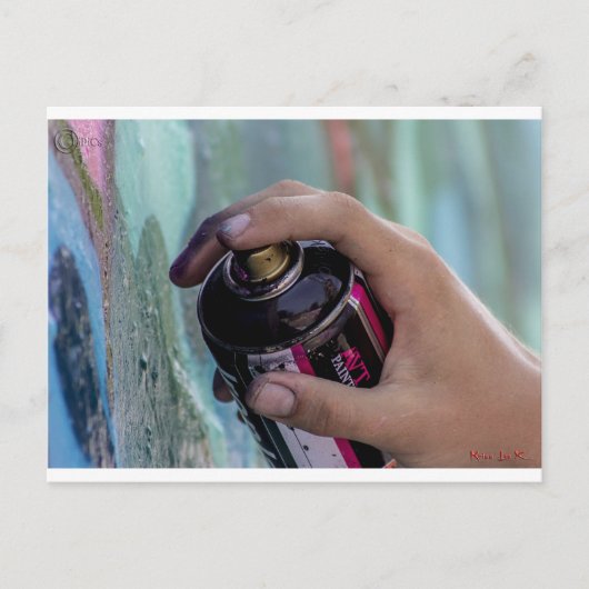 Graffiti 002 briefkaart (Voorkant)