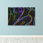 Graffiti 10 24x16 (60x40cm) waccna canvas afdruk (Insitu (Houten vloer))