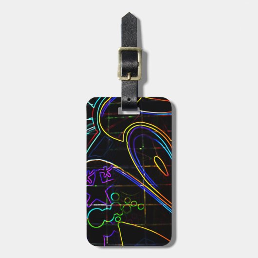 Graffiti 10 cd ltcnm bagagelabel (Voorkant verticaal)