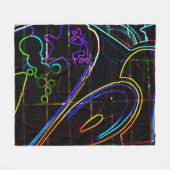 Graffiti 10 fbcna fleece deken (Voorkant (Horizontaal))