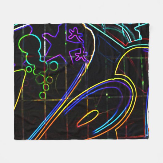 Graffiti 10 fbcna fleece deken (Voorkant (Horizontaal))