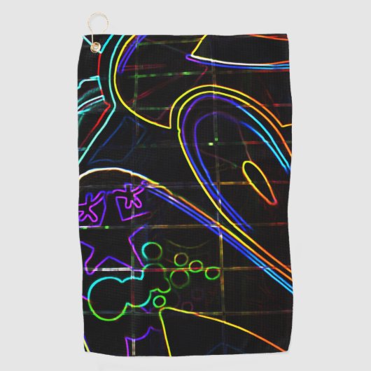 Graffiti 10 gtm golfhanddoek (Voorkant)