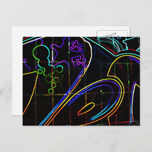 Graffiti 10 pcm briefkaart (Voorkant / Achterkant)