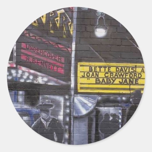 Graffiti 10 ronde sticker (Voorkant)