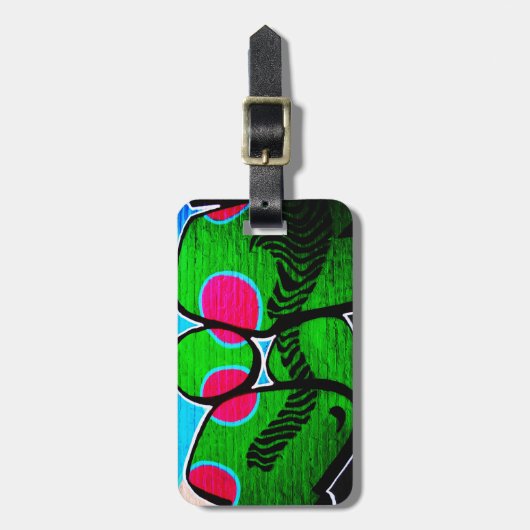 Graffiti 12 cd ltcna bagagelabel (Voorkant verticaal)