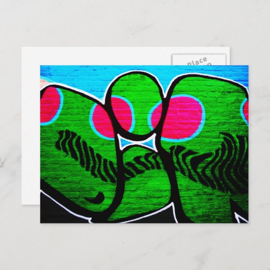 Graffiti 12 pccnm briefkaart (Voorkant / Achterkant)