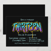 Graffiti 133 Uitnodiging (Voorkant / Achterkant)