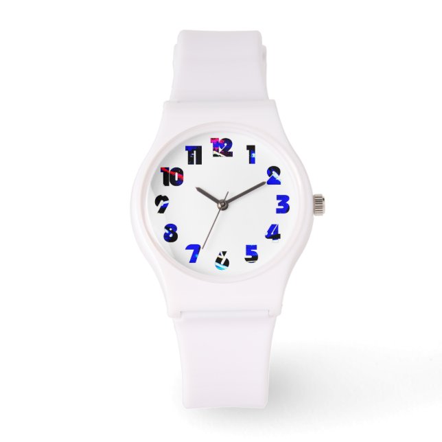 Graffiti 13 Aantal Overlay WACNM Horloge (Voorkant)