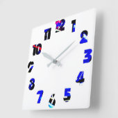 Graffiti 13 Bovenkant pagina Vierkante Klok (Hoek)