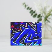 Graffiti 13 pcn briefkaart (Staand voorkant)