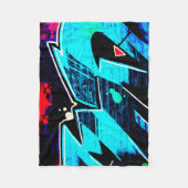 Graffiti 14 fbm fleece deken (Voorkant)