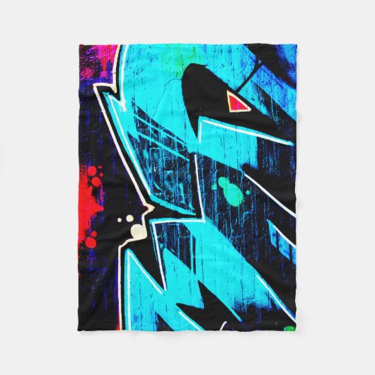 Graffiti 14 fbm fleece deken (Voorkant)
