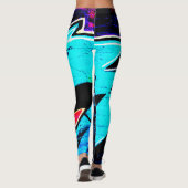 Graffiti 14 lecna leggings (Achterkant)