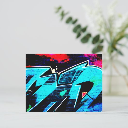 Graffiti 14 pccna briefkaart (Staand voorkant)