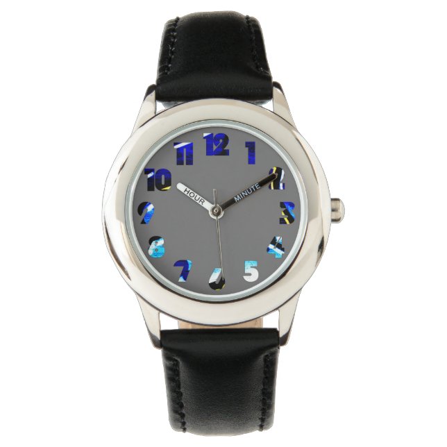 Graffiti 15 Nummer Overlay WACNA Horloge (Voorkant)