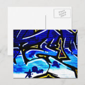 Graffiti 15 pccna briefkaart (Voorkant / Achterkant)