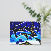 Graffiti 15 pccnm briefkaart (Staand voorkant)