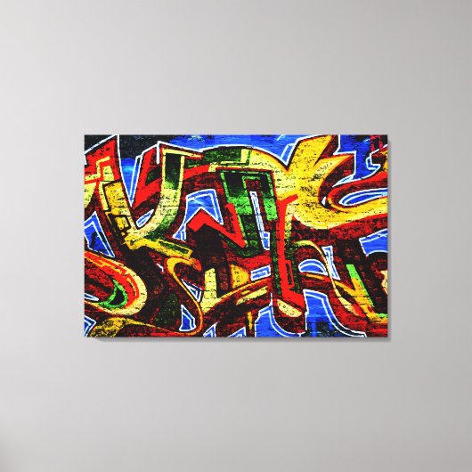 Graffiti 17 36x24 (90x60cm) waccna canvas afdruk (Voorkant)