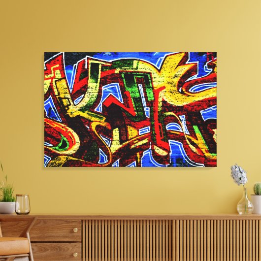 Graffiti 17 36x24 (90x60cm) waccnm canvas afdruk (Insitu (Woonkamer))