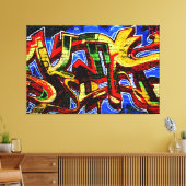 Graffiti 17 60x40 (150x100cm) waccna canvas afdruk (Insitu (Woonkamer))