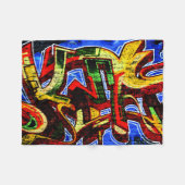 Graffiti 17 fbcnm fleece deken (Voorkant (Horizontaal))