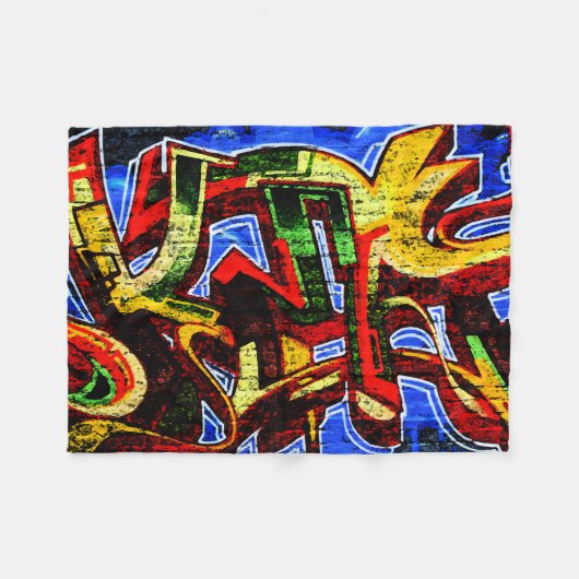 Graffiti 17 fbcnm fleece deken (Voorkant (Horizontaal))