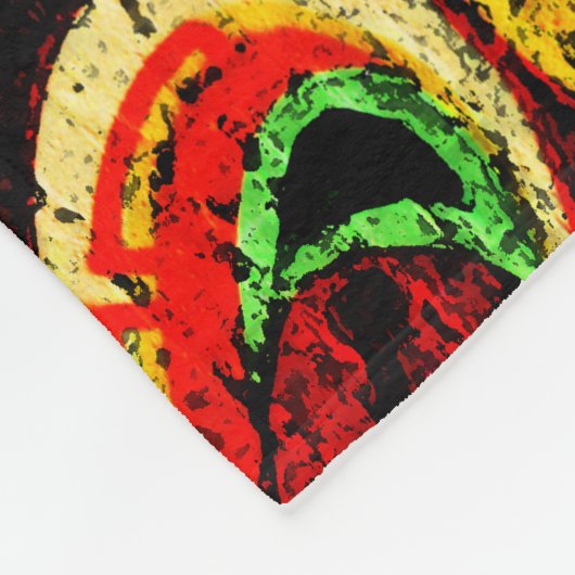 Graffiti 17 fbcnm fleece deken (Hoek)