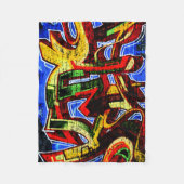 Graffiti 17 fbcnm fleece deken (Voorkant)