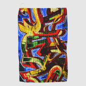 Graffiti 17 gtcna golfhanddoek (Voorkant)