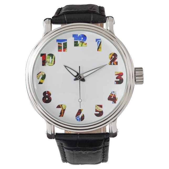 Graffiti 17 Nummer Overlay waa Horloge (Voorkant)