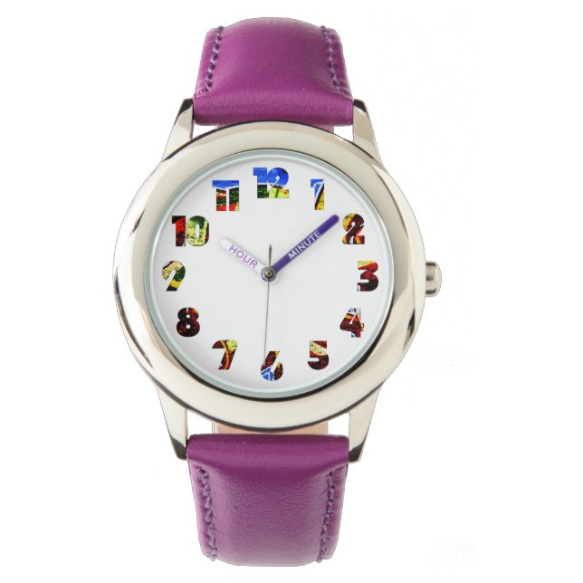 Graffiti 17 Nummer Overlay WACNA Horloge (Voorkant)