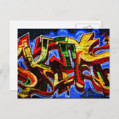 Graffiti 17 pccn briefkaart (Voorkant / Achterkant)