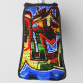 Graffiti 17 pcm golfheadcover (Draai 90)