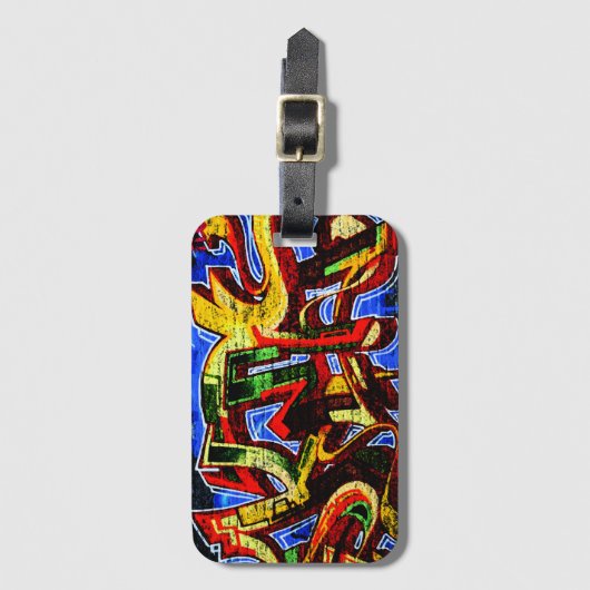 Graffiti 17 v.Chr. Bagagelabel (Voorkant (verticaal))