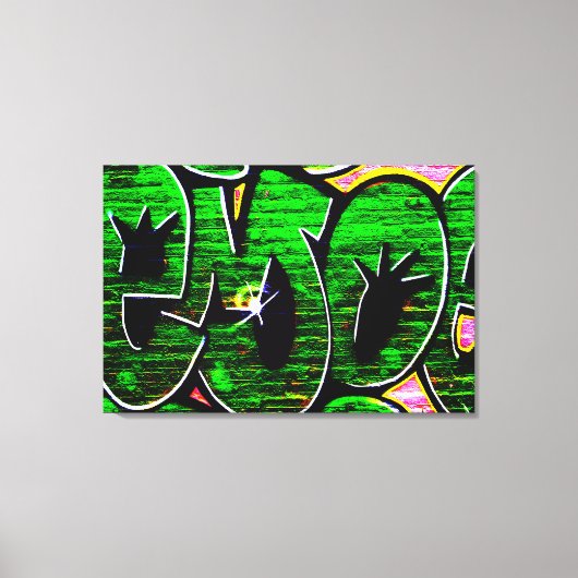 Graffiti 18 36x24 (90x60cm) waccna canvas afdruk (Voorkant)