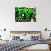 Graffiti 18 36x24 (90x60cm) waccna canvas afdruk (Insitu (Slaapkamer))
