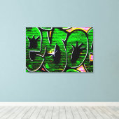 Graffiti 18 36x24 (90x60cm) waccna canvas afdruk (Insitu (Houten vloer))
