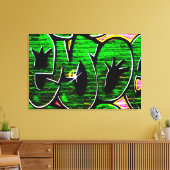Graffiti 18 36x24 (90x60cm) waccna canvas afdruk (Insitu (Woonkamer))