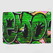 Graffiti 18 gtm golfhanddoek (Horizontaal)